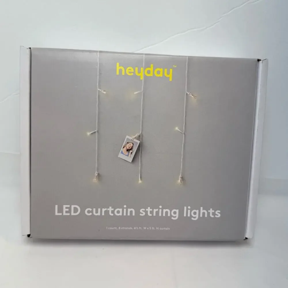 LED Curtain String Lights Photo Clips 40 Clips Dorm Room Wall Decor NEW Heyday